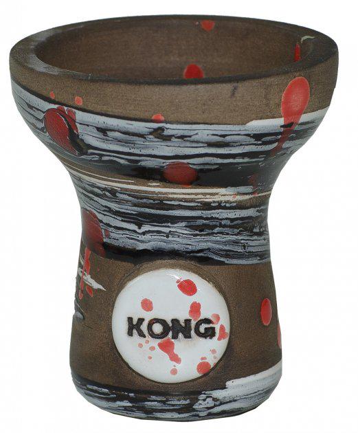 Чаша для кальяна Kong Turkish Boy Glaze Space Dracula Black