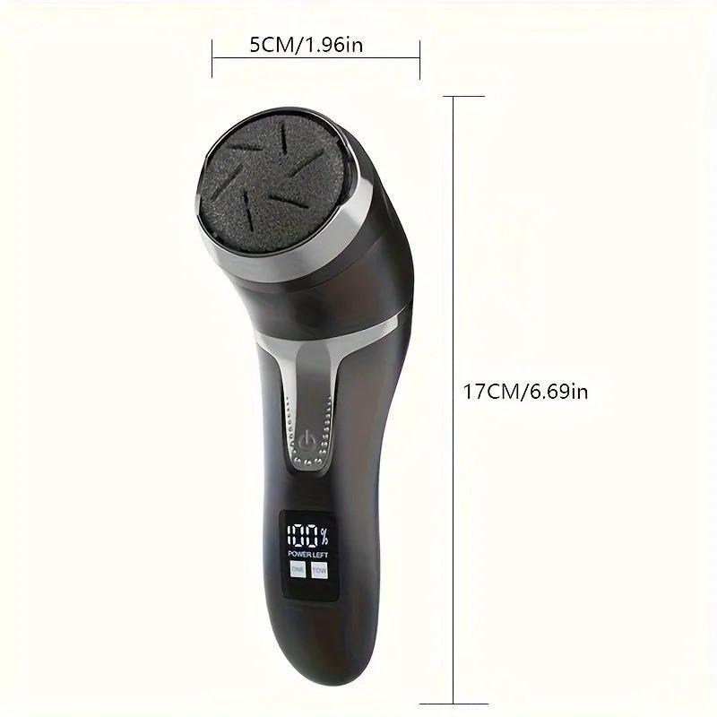 Пилка-пемза для п'ят REMOVER Callus MT-510 з LCD-дисплеєм 1200 мА/год 2 режими вологозахист Black - фото 3