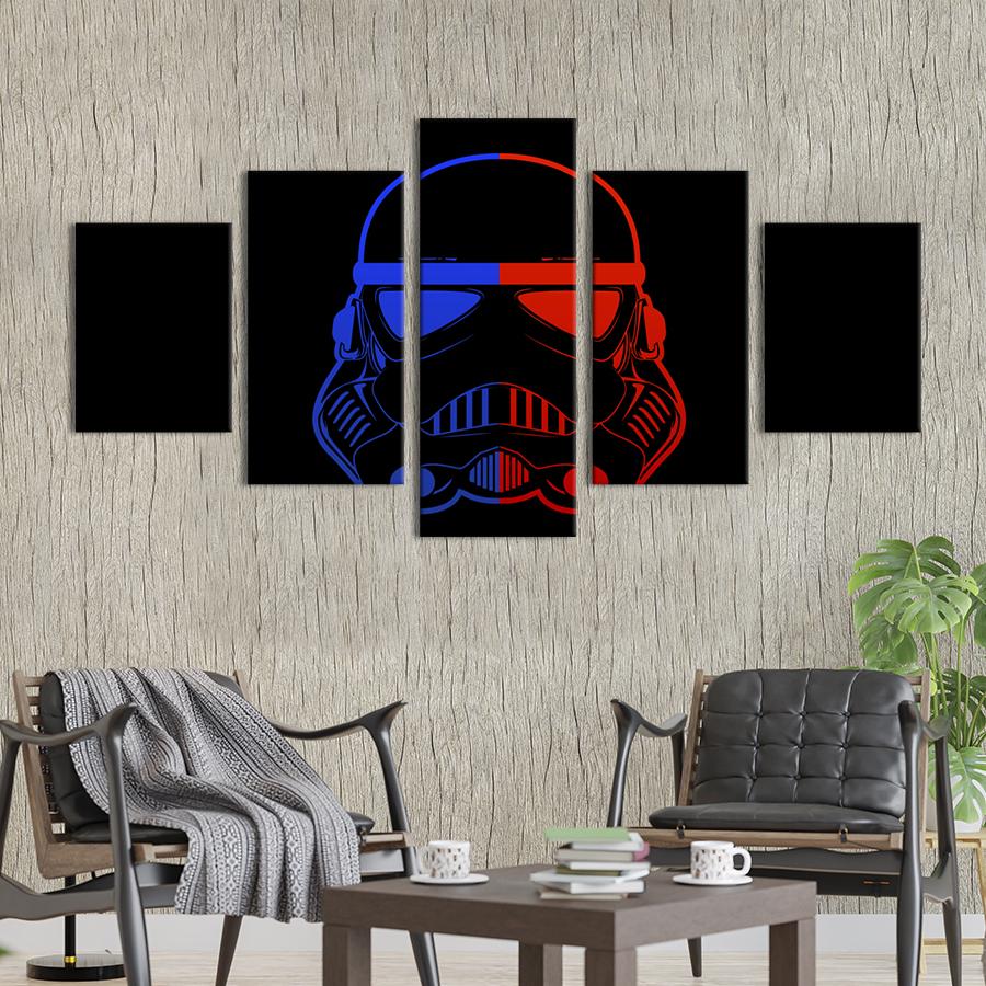 Картина на холсте Шлем штурмовика из Star Wars 187x94 см (1511-52)