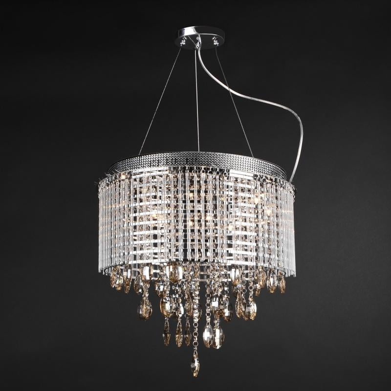 Люстра торт підвісна галогенна Brille BR-01 267S/12 з абажуром