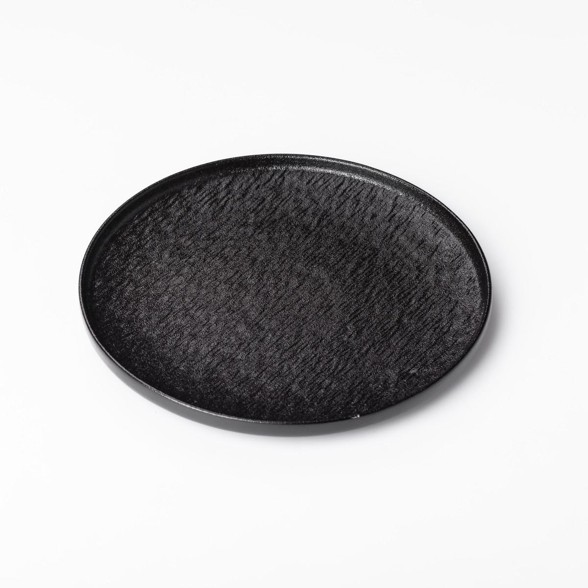 Тарілка плоска керамічна 25 см Чорний (5403) - фото 4