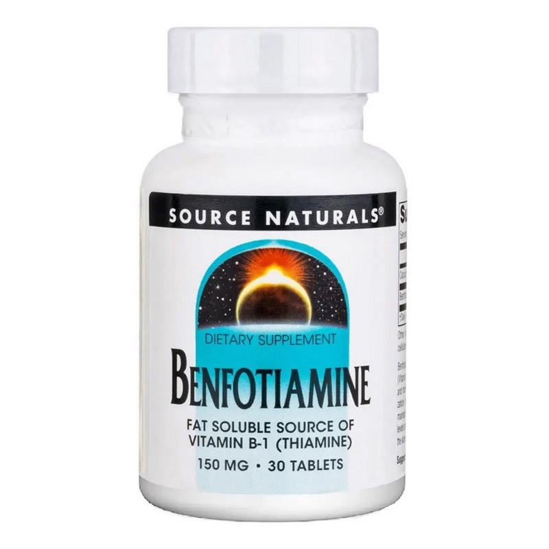 Витамин В1 бенфотиамин Source Naturals Benfotiamine 150 мг 30 табл. (2107803897)