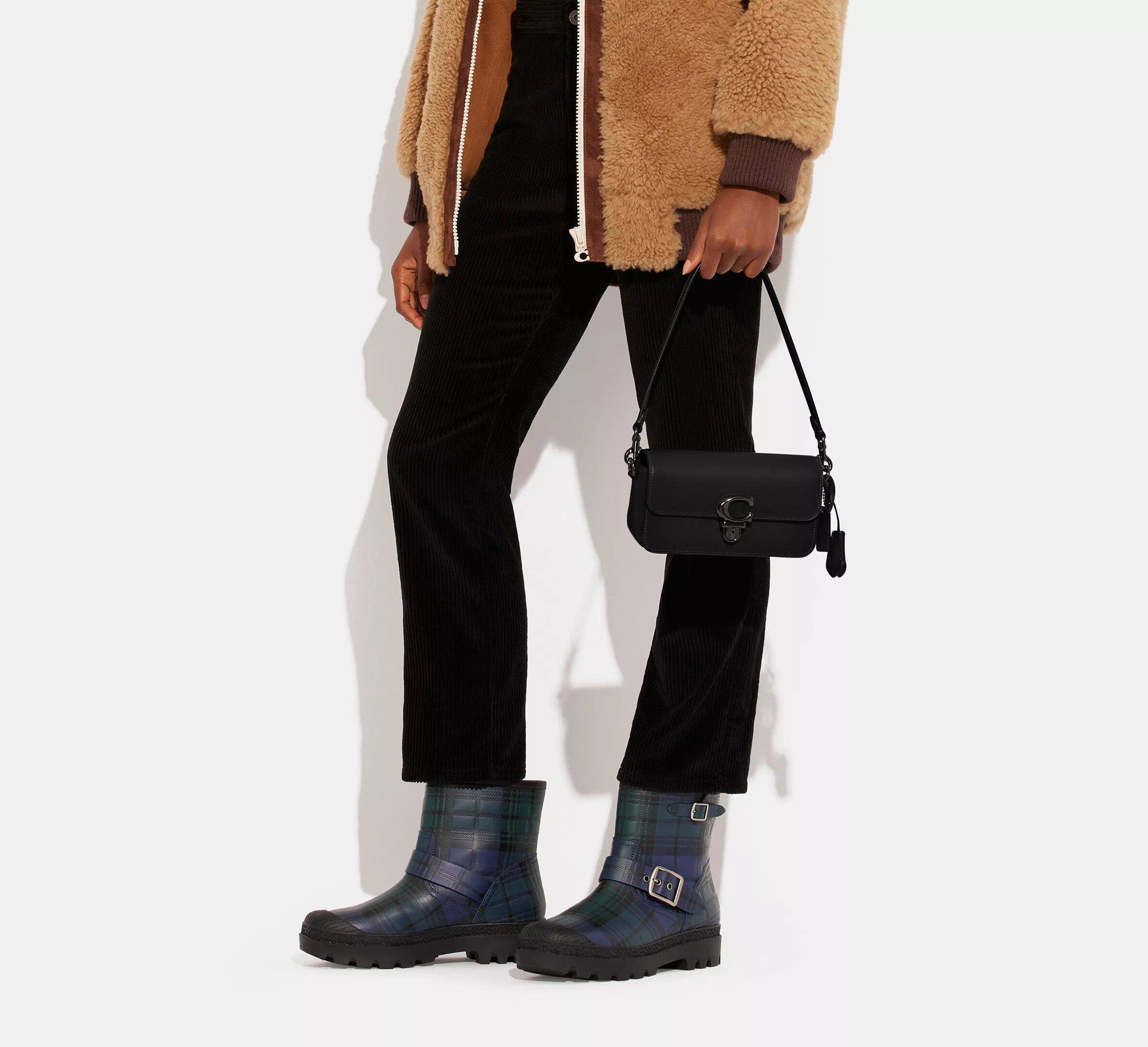 Сумка женскаяа Coach Studio Baguette Bag Черный - фото 7