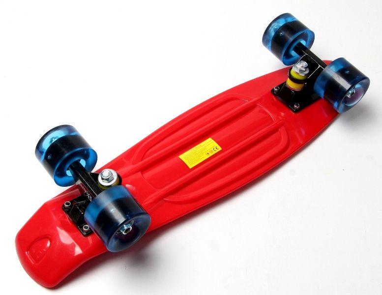 Пенниборд колеса с подсветкой Red (1905288341) - фото 5