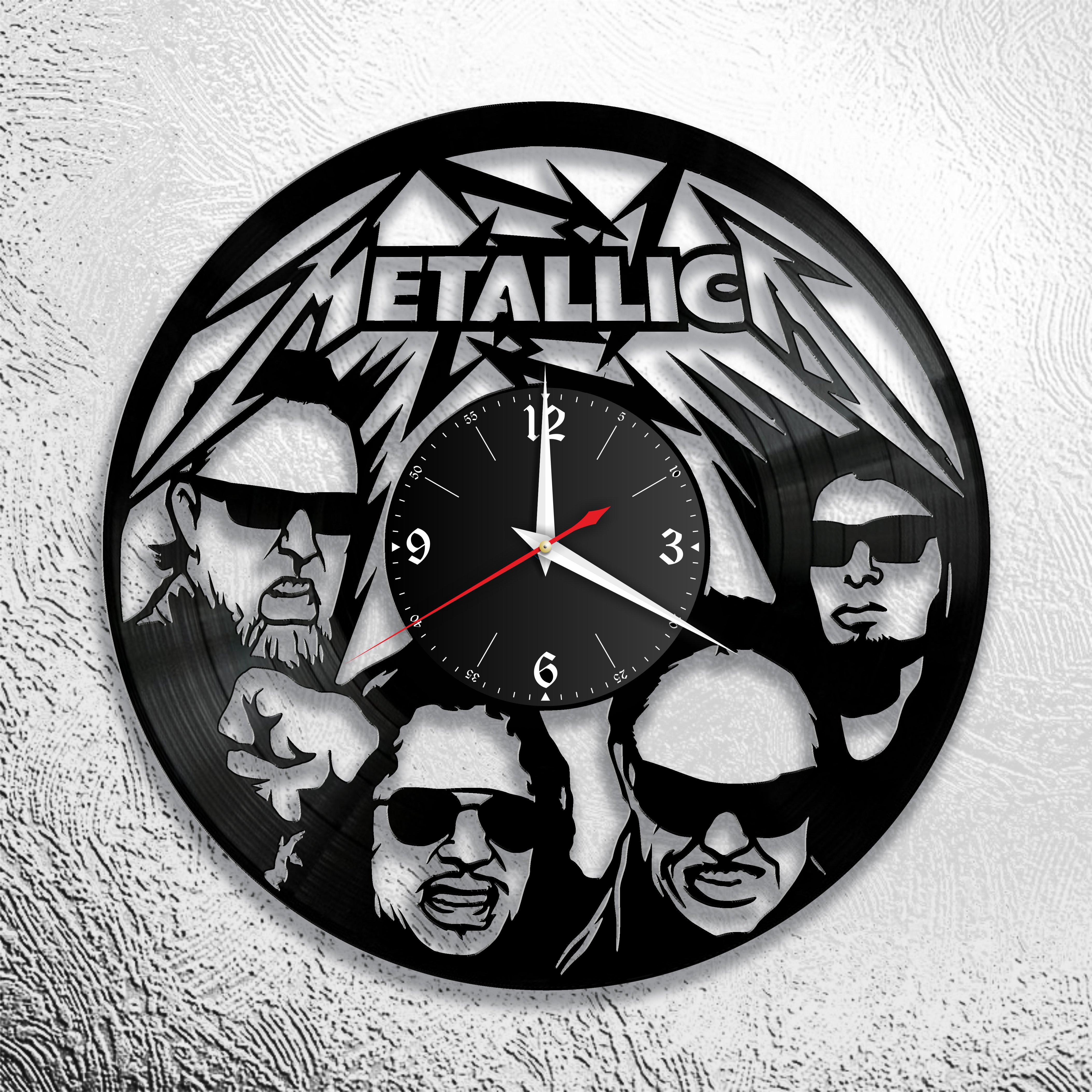 Часы настенные Metallica 0672 из виниловой пластинки