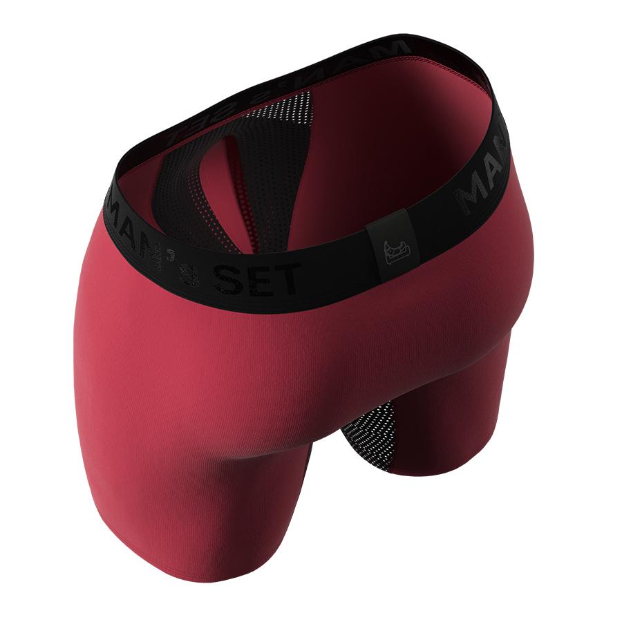Боксери чоловічі анатомічні з бавовни MAN's SET Anatomic Long 2.0 Light Black Series BTL140-20 XL Бордовий - фото 3 Боксери чоловічі анатомічні з бавовни MAN's SET Anatomic Long 2.0 Light Black Series BTL140-20 XL Бордовий - фото 3