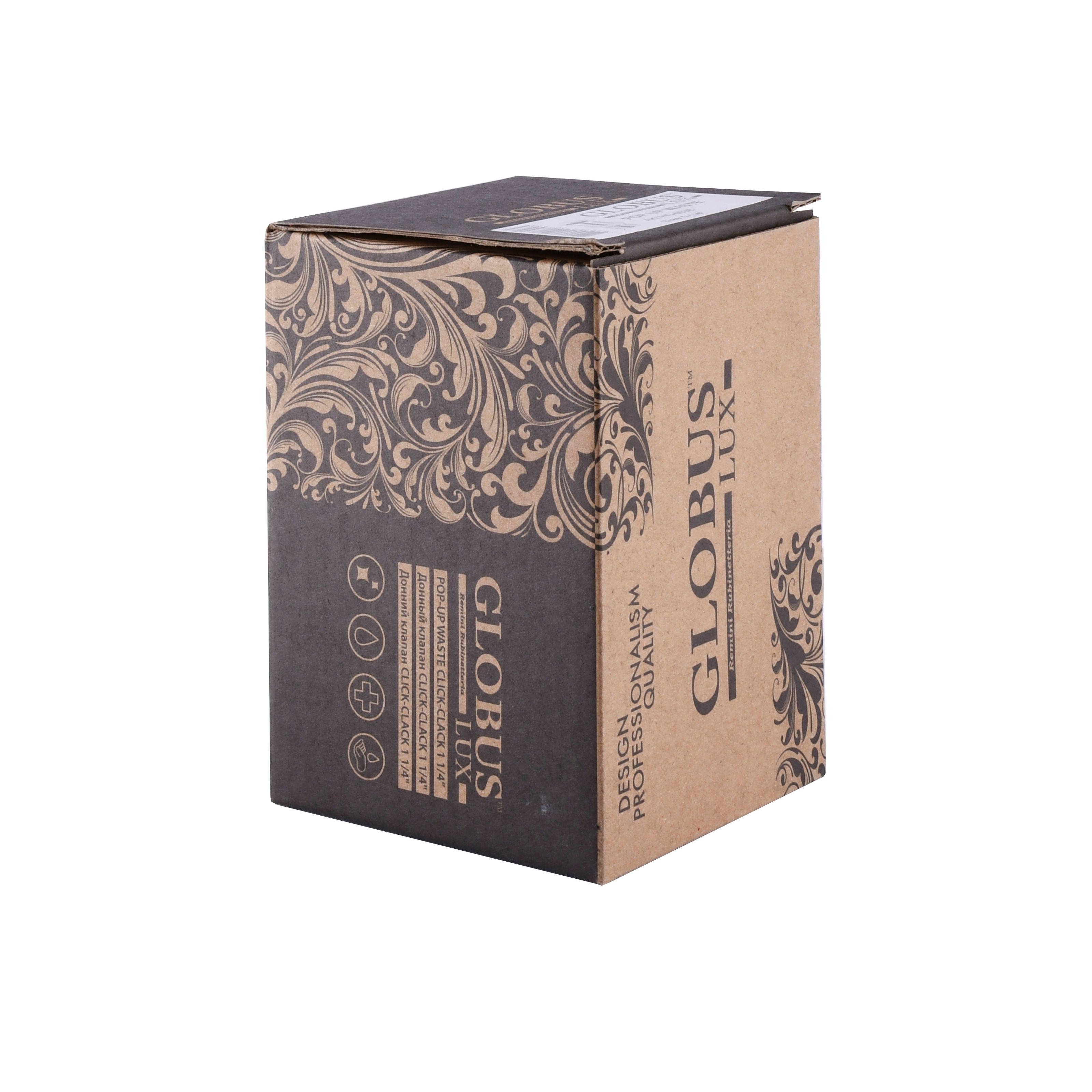 Донний клапан натискний для раковини Globus Lux HG-053B 000020799 без переливу Хром (107947) - фото 6