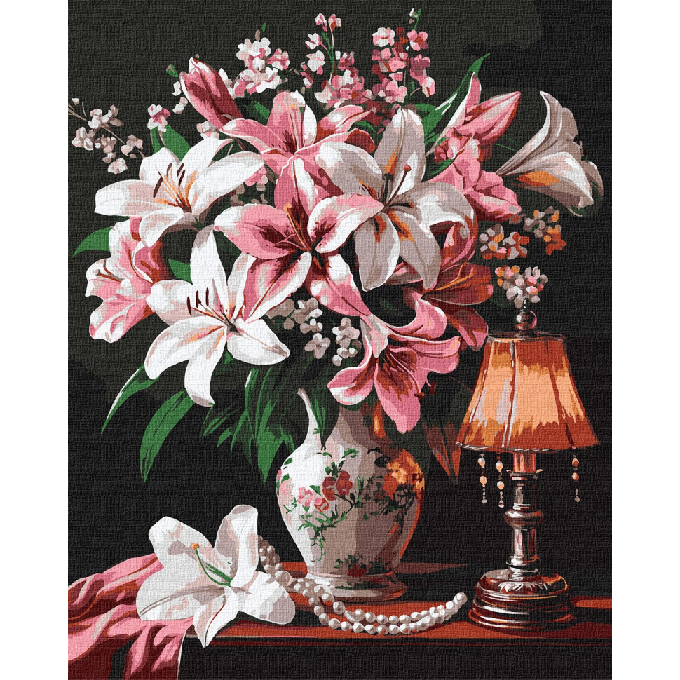 Картина по номерам Ideyka Изящные лилии 40x50 см (KHO3289)