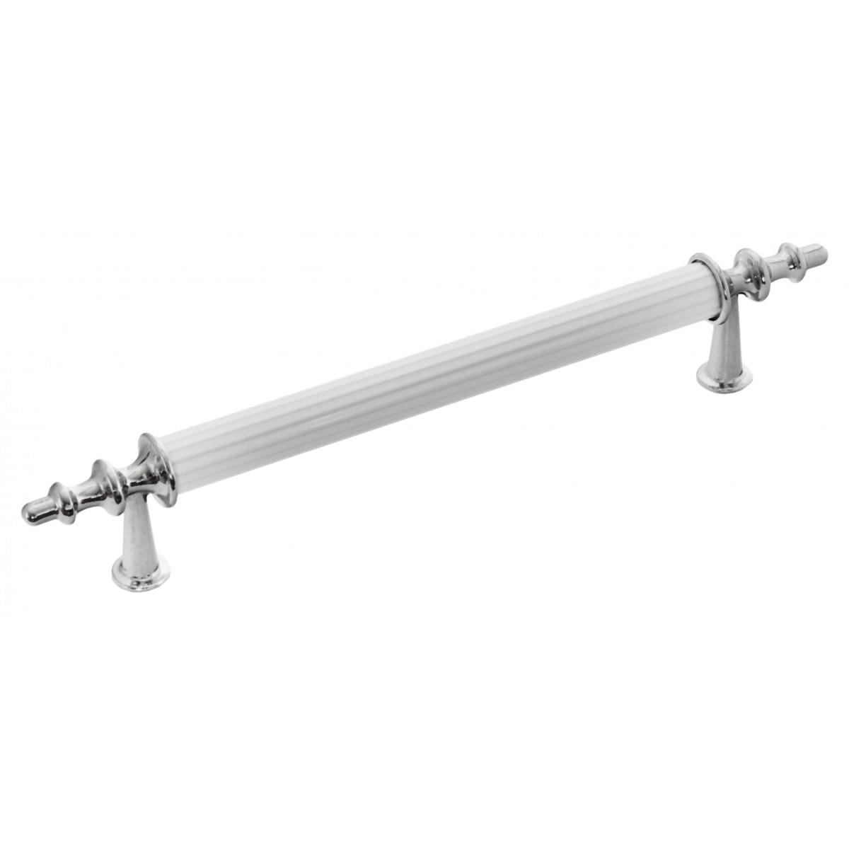 Ручка OZKM Alm Artemis Cizgili 3001-06/013 128 мм Хром/Білий
