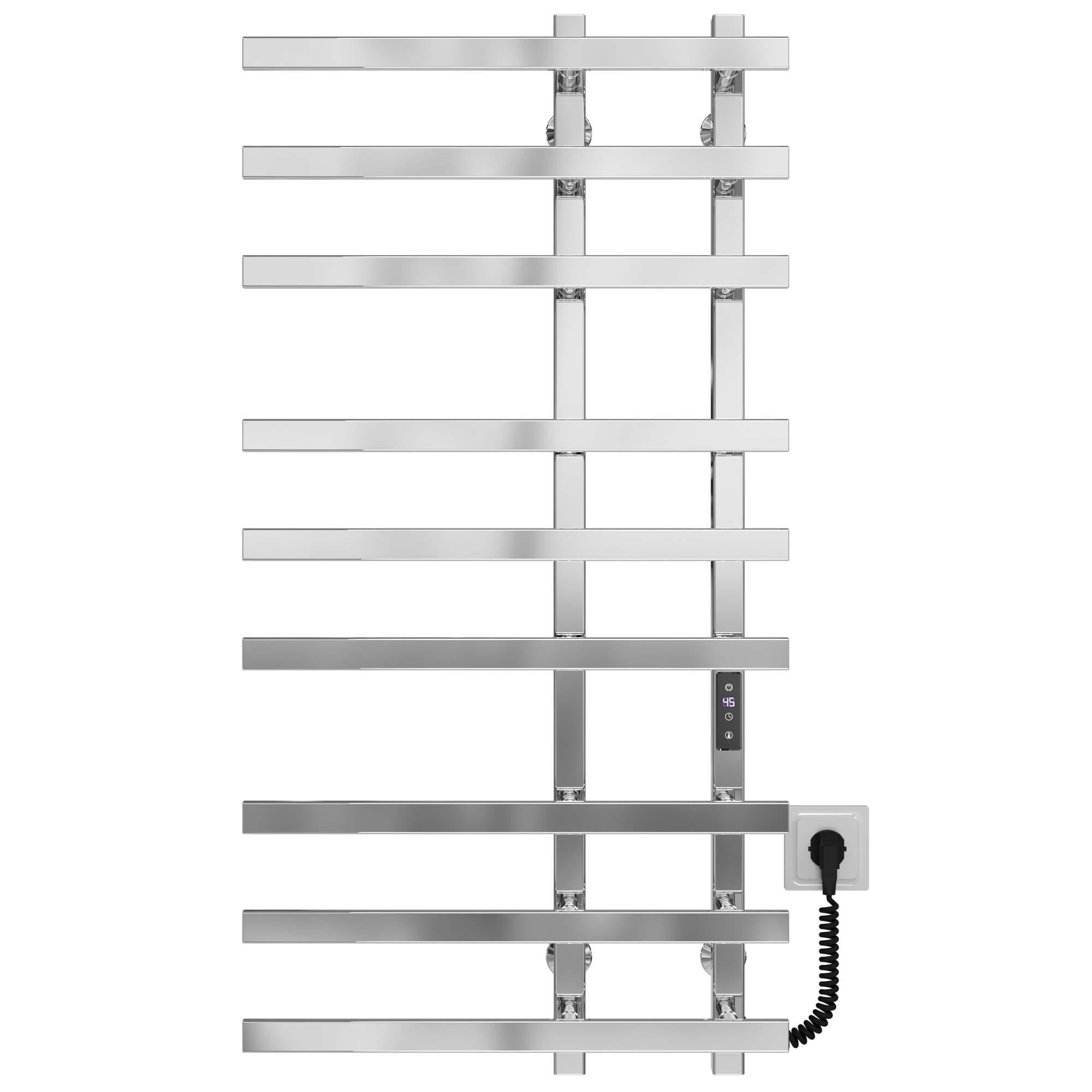 Полотенцесушитель электрический Deffi Atena П9 JD04 правое подключение нержавеющая сталь 150х1000 мм Хром (A.AT.100.15.9.ECR2)