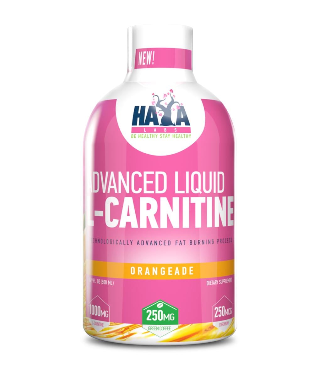 Карнитин L Haya Labs Advanced Liquid L-Carnitine 1000 mg Orange 500 ml