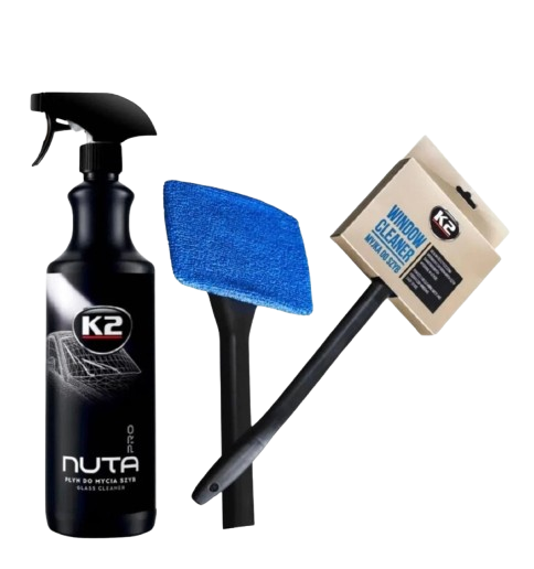 Набор для очистки стекла K2 Window Cleaner и очиститель стекла K2 Nuta Pro 1 л