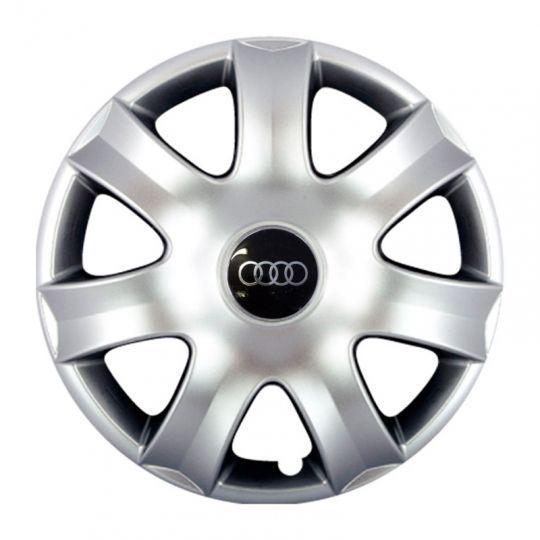 Автомобильные колпаки SKS 326 R15 с логотипом Audi 4 шт. Серебристый