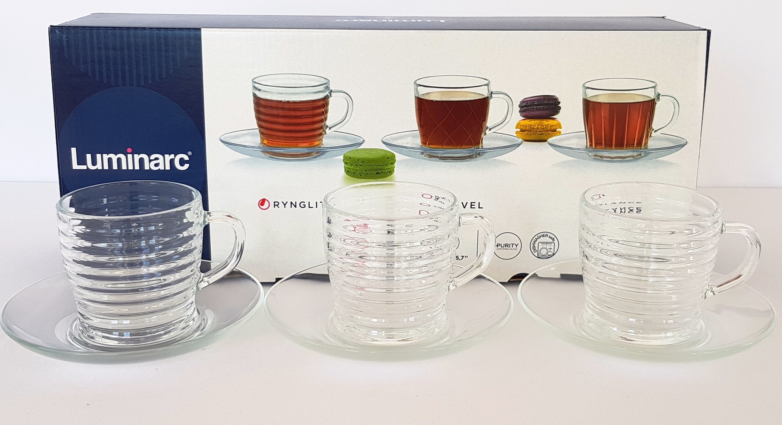 Сервиз чайный Luminarc RYNGLIT 12 пр. (P8536) - фото 2 Сервиз чайный Luminarc RYNGLIT 12 пр. (P8536) - фото 2