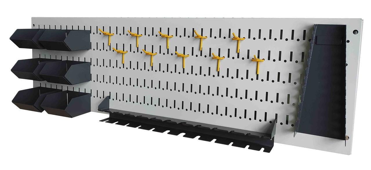 Панель перфорована для інструменту з аксесуарами 1000х300х25 мм 18 предметів (29586619)