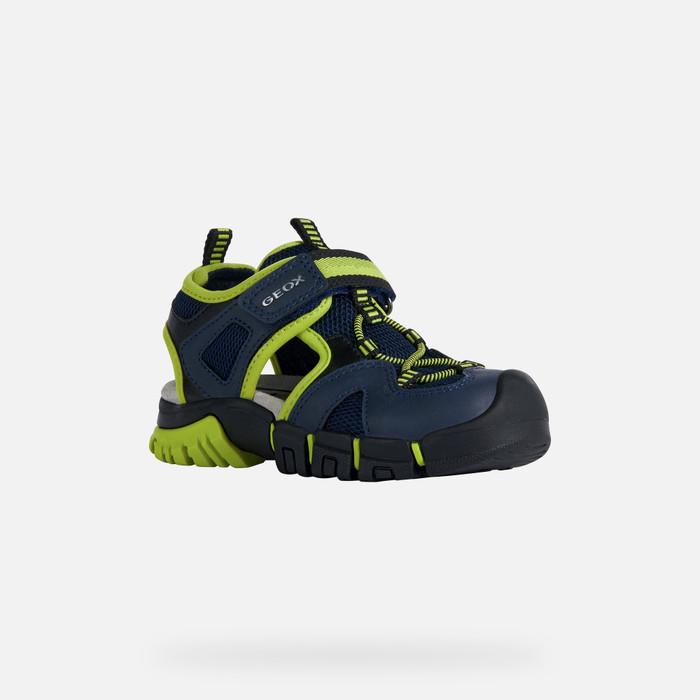 Сандалі Geox Dynomix з закритим носком р. EUR 35 Navy/Lime (13983954) - фото 8