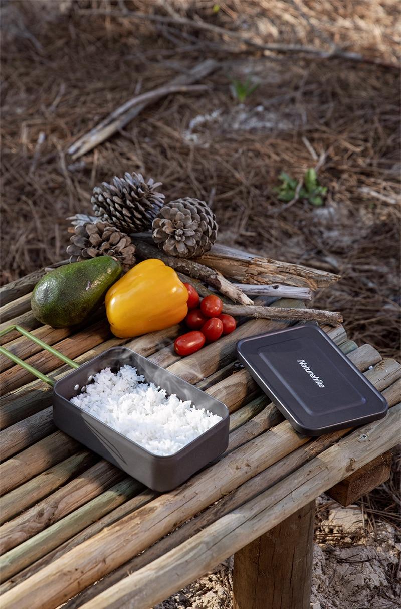 Контейнер Naturehike lunch box Alu NH21CJ011 Grey - фото 6