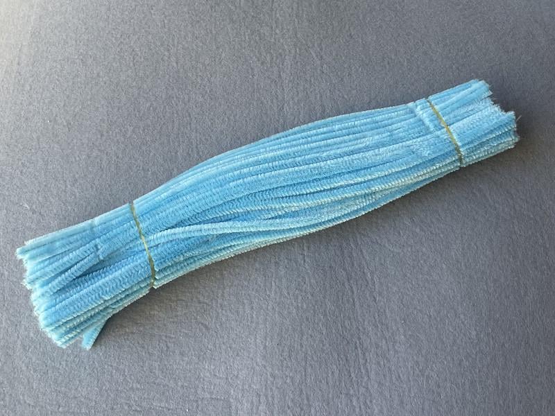 Синельная проволока d 5 мм 30 см 90 шт. Голубой (15788)