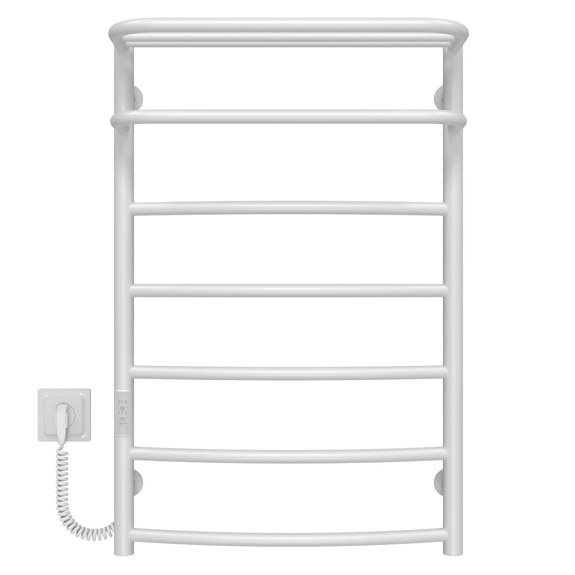 Рушникосушарка електрична Deffi Отель П7 WD03 ліве підключення нержавіюча сталь 500х800 мм Білий (C.OD.80.50.7.E.W.L.3)