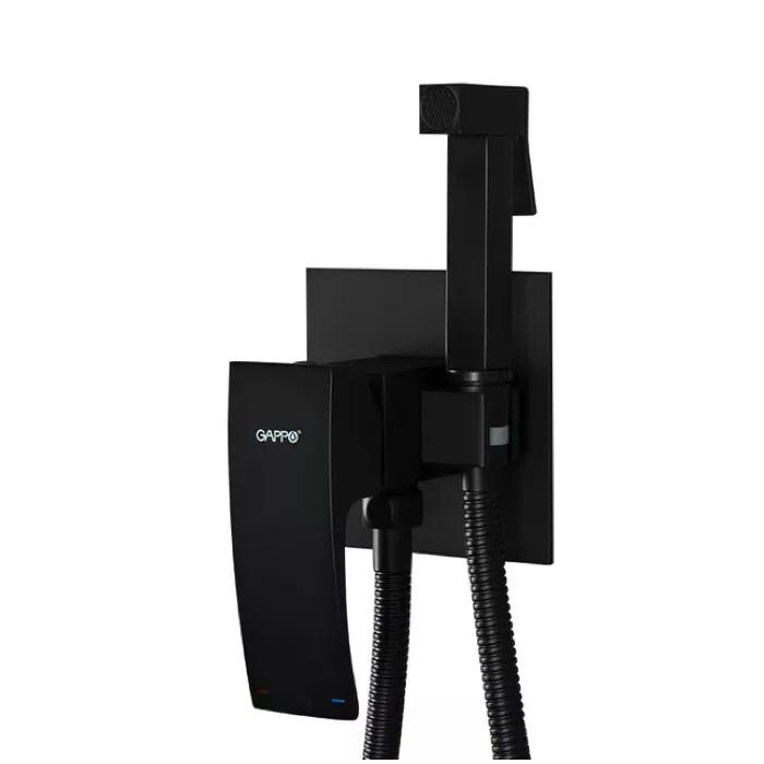 Смеситель для гигиенического душа Gappo скрытый G7207-6 Черный (126175)