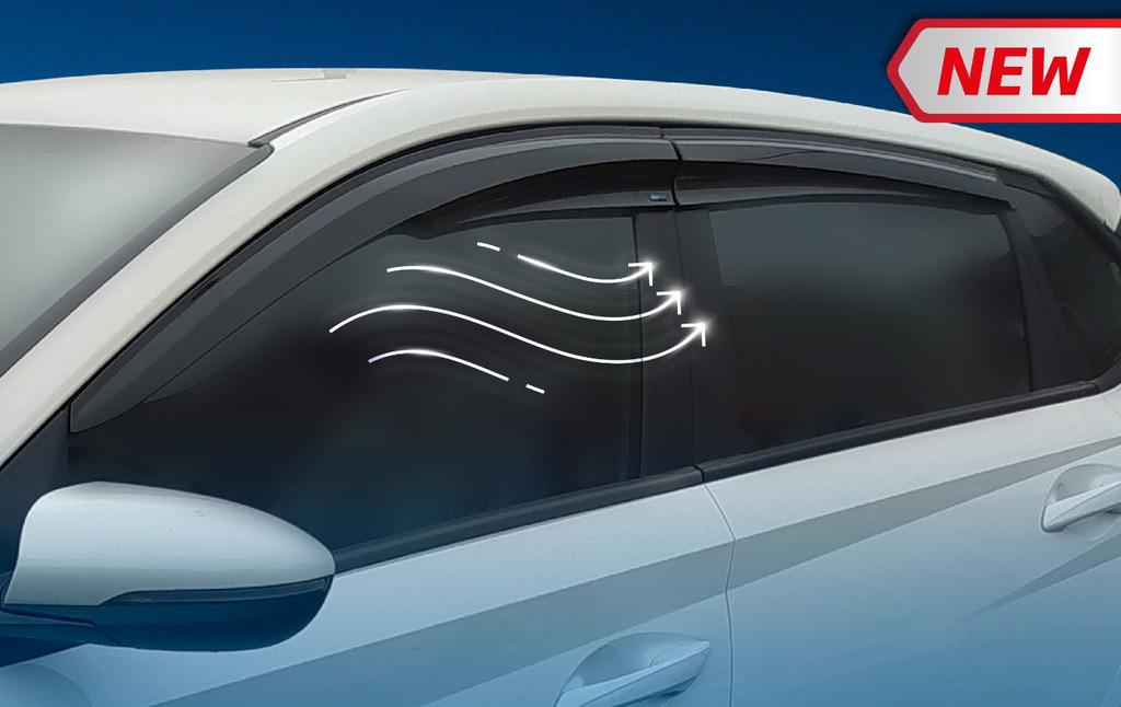 Ветровики Sunplex для Hyundai I-20 2020- гг. полистирол Черный