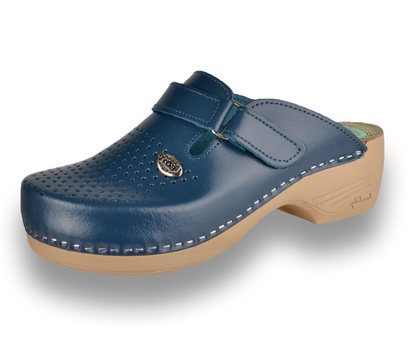 Женские сабо кожаные Leon PU159 р. 36 Синий Женские сабо кожаные Leon PU159 р. 36 Синий