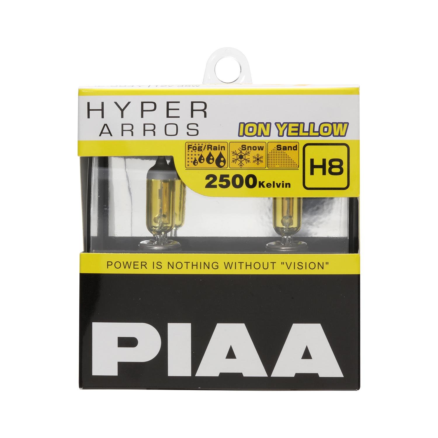 Автолампы Piaa Hyper Arros H8 Ion Yellow 2500 К жёлтый свет 2 шт. (HE-994Y)