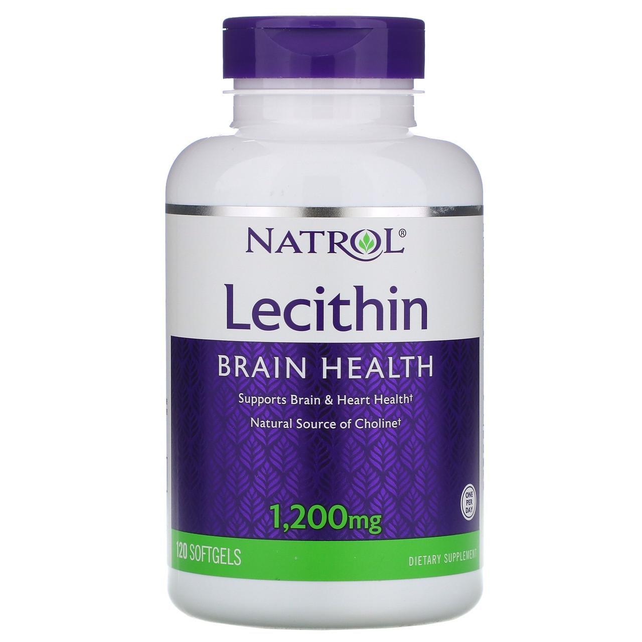 Лецитин Natrol Lecitin 1200 мг 120 м'яких таблеток
