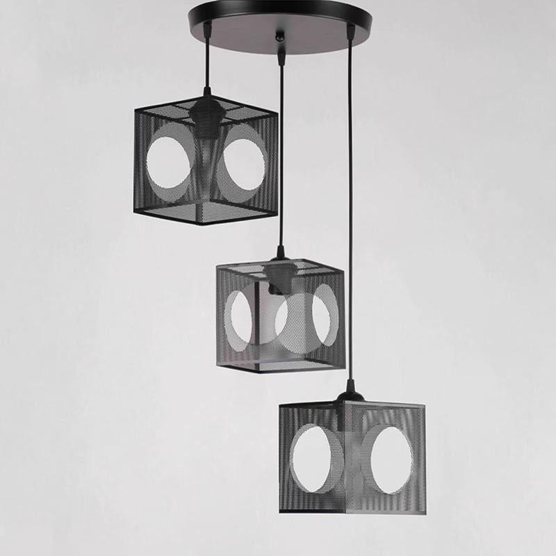 Люстра подвесная Light House NM-15757/3 BK+BK на три лампы Черный