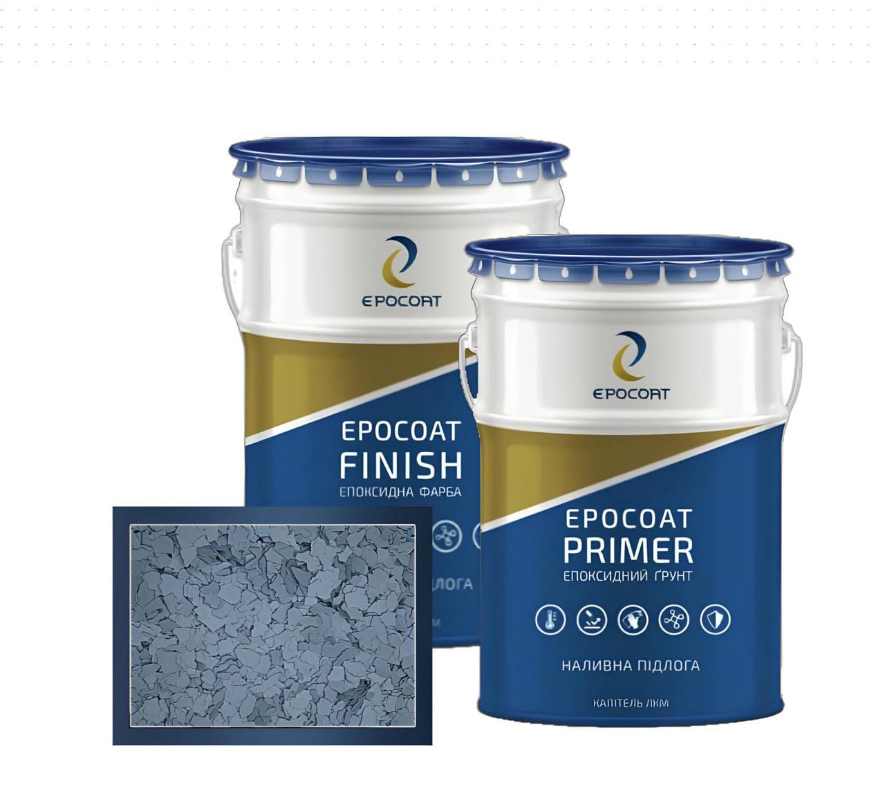 Набор для профессионального покрытия EPOCOAT PRIMER 5 кг/FINISH 5 кг/FLOCK 1 кг