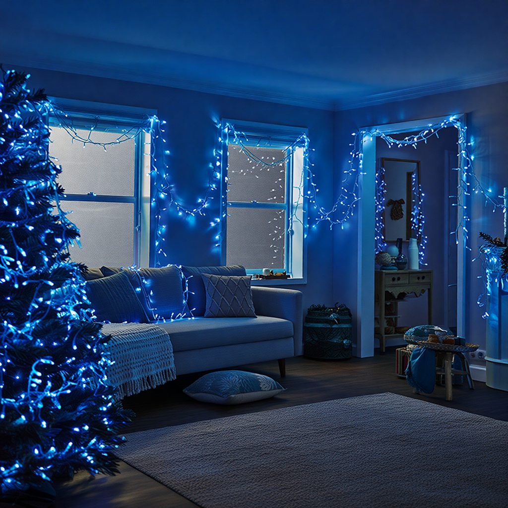 Гирлянда Нить уличная 500 LED 50 м Белый/Синий (CF500L50MWBL) - фото 7 Гирлянда Нить уличная 500 LED 50 м Белый/Синий (CF500L50MWBL) - фото 7