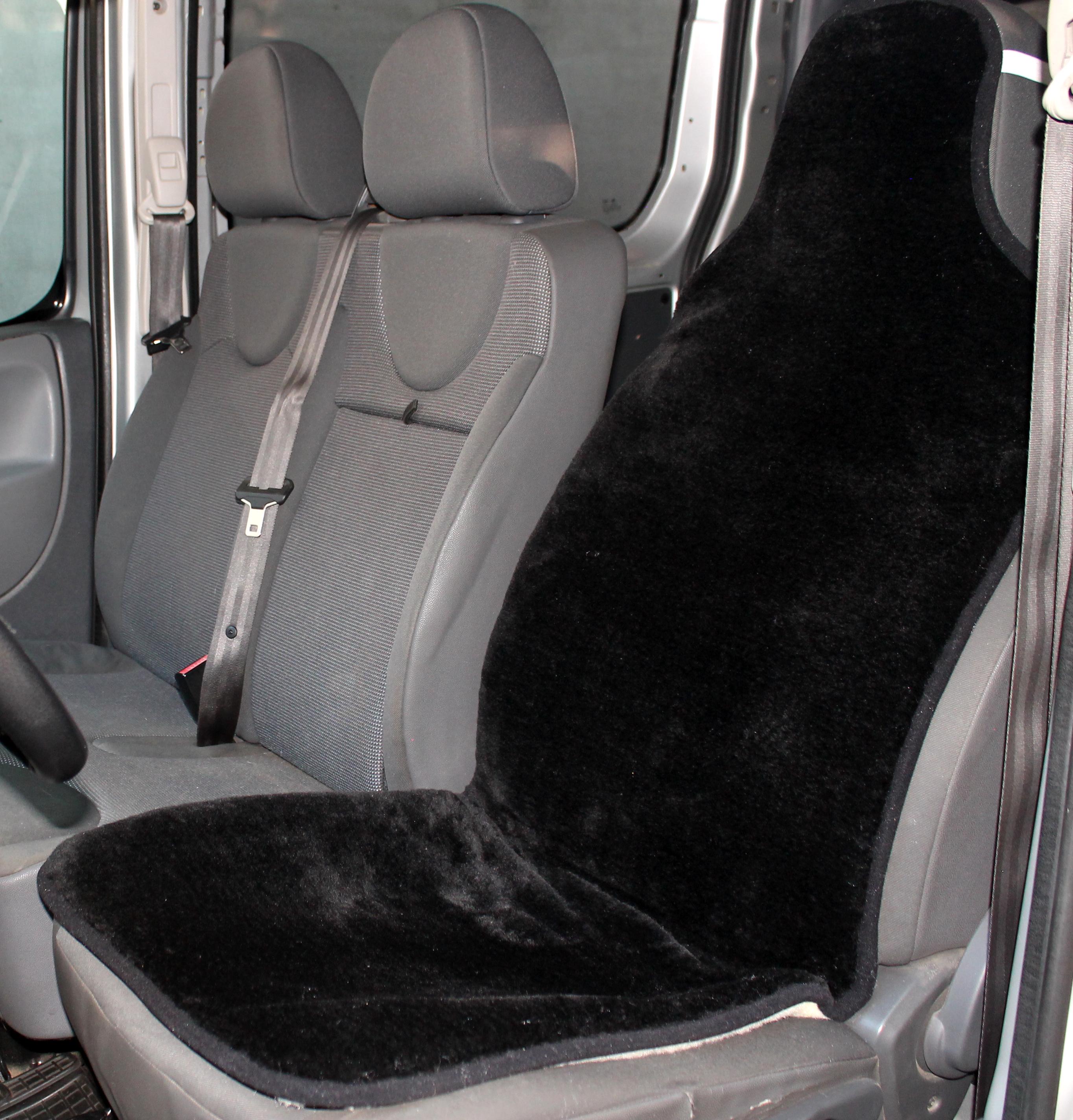 Накидка на сиденье автомобиля из овчины Sheepskin эко-шерсть 1 шт. Черный (341) Накидка на сиденье автомобиля из овчины Sheepskin эко-шерсть 1 шт. Черный (341)