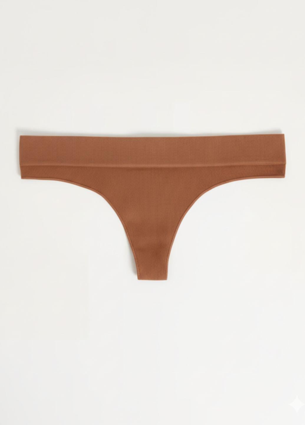 Трусики стринги женские безшовные Green Treat 11278 XS Коричневый