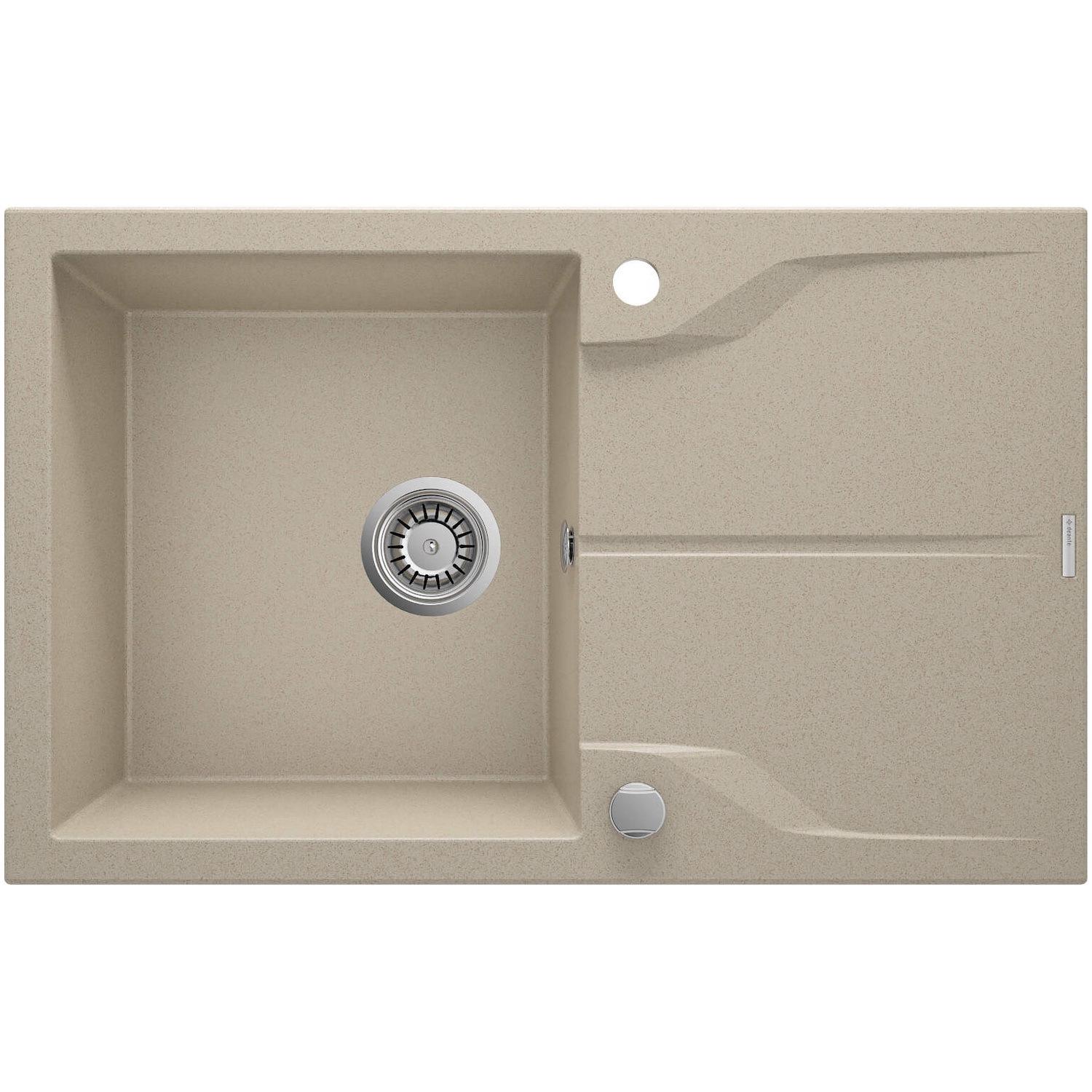 Мойка кухонная Deante ZQN_7113 гранитная прямоугольная 780x490 мм Бежевый (25965909)