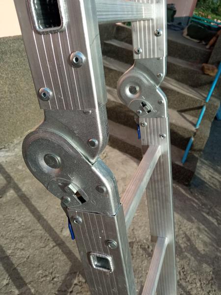 Лестница шарнирная из алюминия Техпром 4x5 ступенек - фото 2