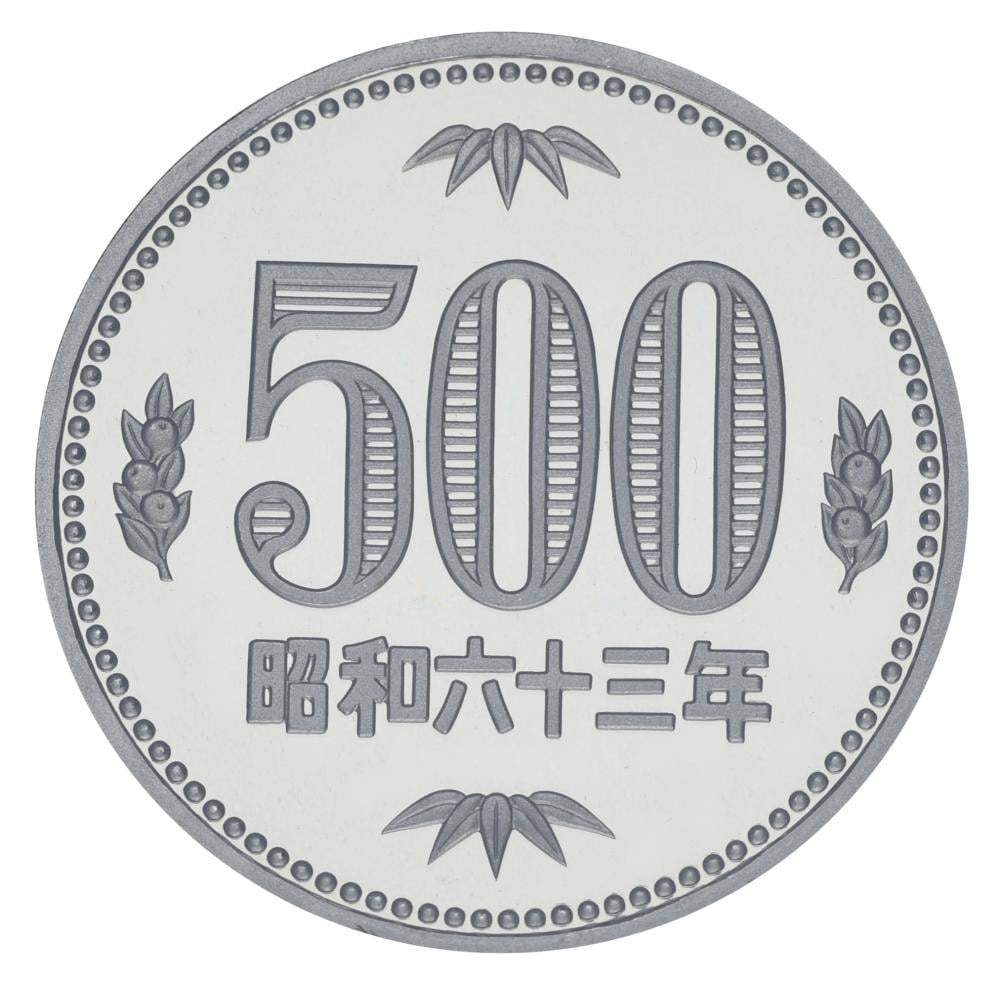 Коллекционная монета Япония 500 иен 1988 Proof (М24713)