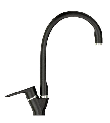 Змішувач кухонний KAHER AIVON гранітний 03 Чорний