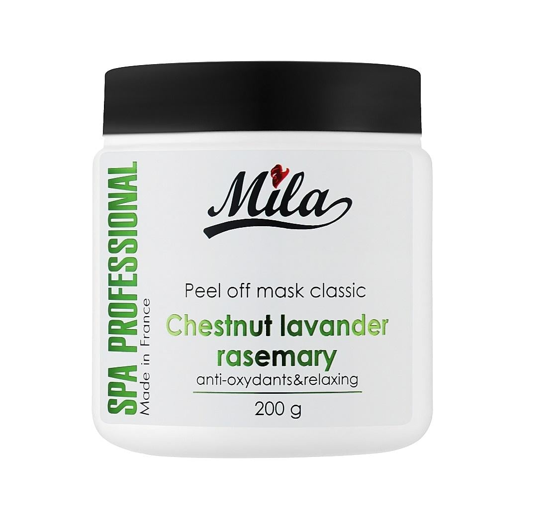 Маска альгинатная Mila Mask Classic Relaxing Powder Каштан/лаванда/розмарин 200 г (3702261123203)