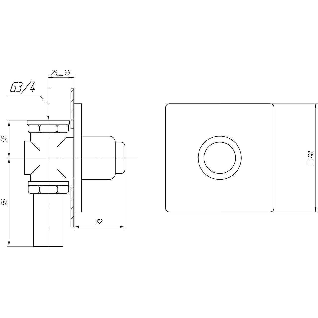 Кран-дозатор для унітазу TREMOLADA ТREMO-471 настінний Хром (2633543851) - фото 4