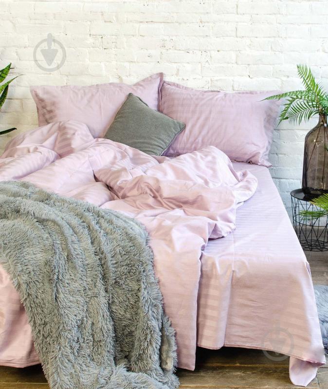 Постельное белье Viluta Сатин Страйп 71 Евро Сиреневый (1005112)