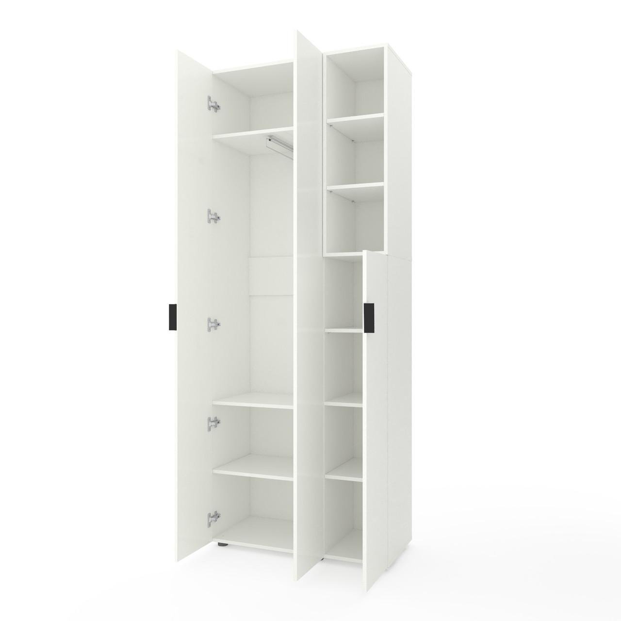 Шафа Metkas Home A003R ЛДСП 900x420x2300 мм Білий Сніг