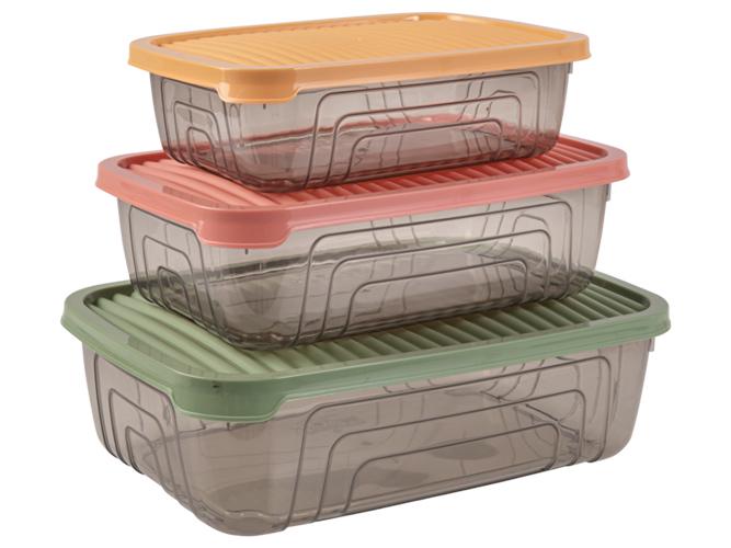 Набор контейнеров Herevin Rectangular Storage Bowl Set-2024 3 шт. (MLM-163331-150) Набор контейнеров Herevin Rectangular Storage Bowl Set-2024 3 шт. (MLM-163331-150)