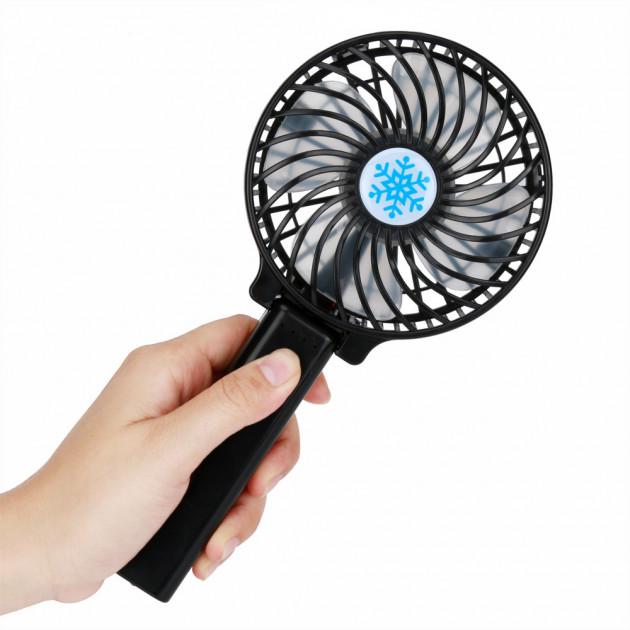 Вентилятор ручний Handy Mini Fan USB зі складною ручкою Чорний (14424282) - фото 2