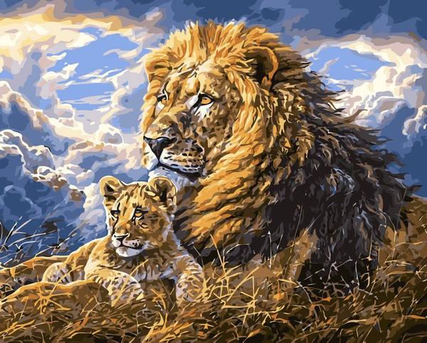 Картина по номерам Babylon Мудрость льва 40x50 см (VP1444)