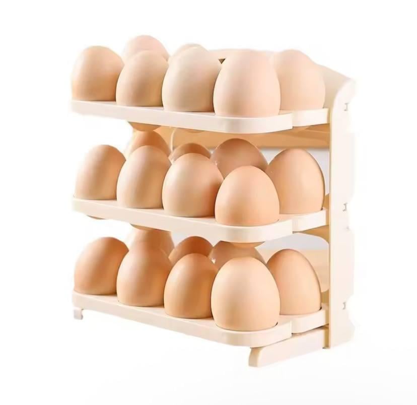 Органайзер для хранения яиц в холодильнике Folding Egg Box на 24 яйца 3 яруса (70660bd8)