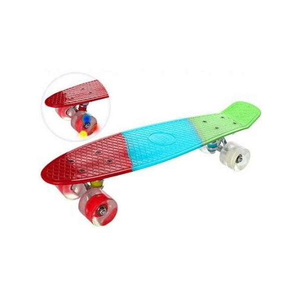 Скейтборд PROFI MS 0746 Red-blue- green