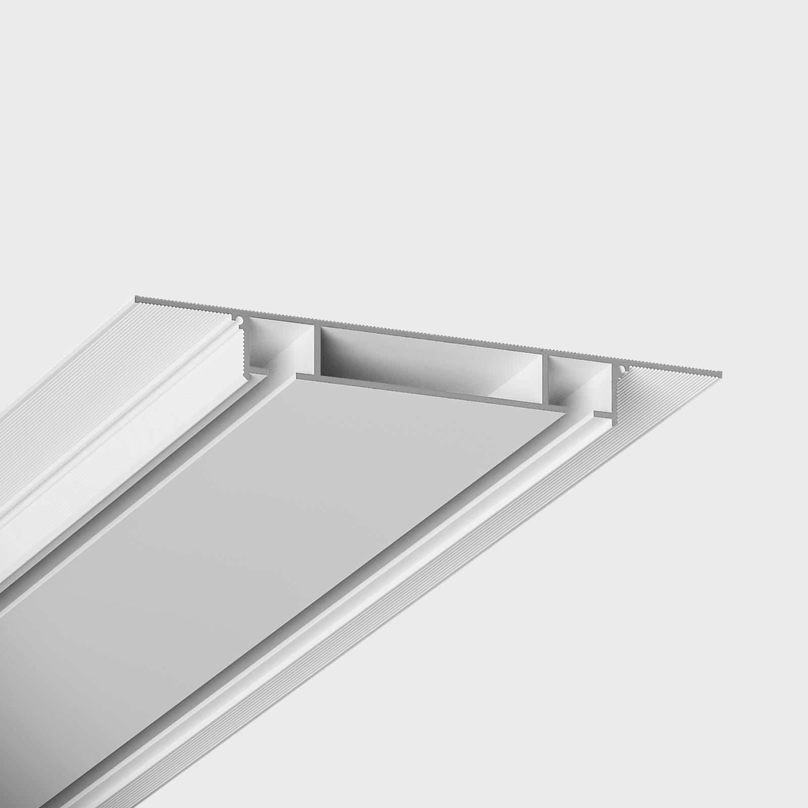 Карниз скрытого монтажа SD Slim для гипсокартона двухрядный Белый (36518689)