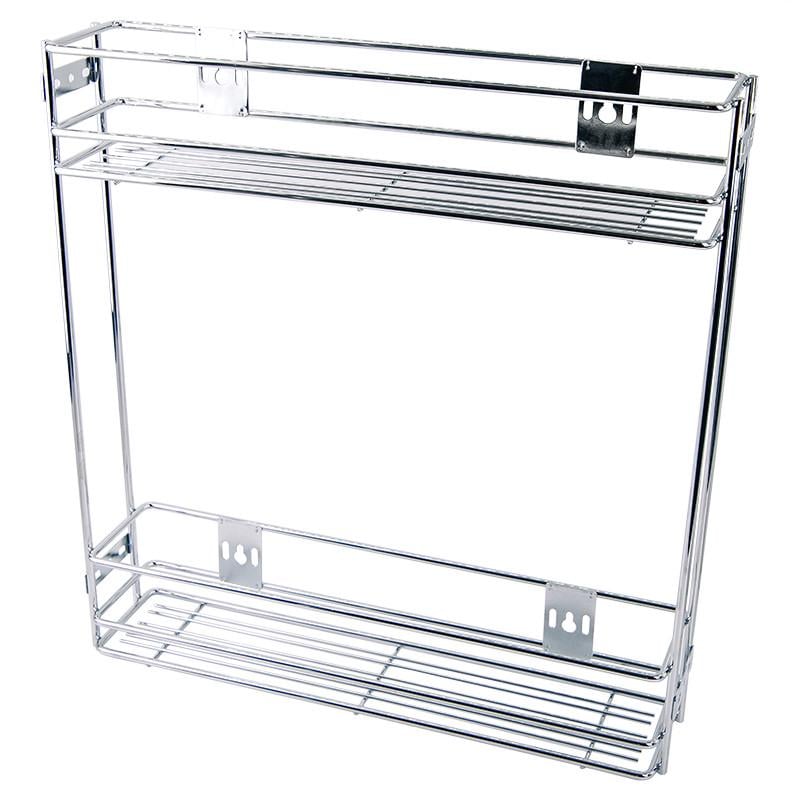 Карго боковое 2 полки без направляющих 150 мм Хром (113454)