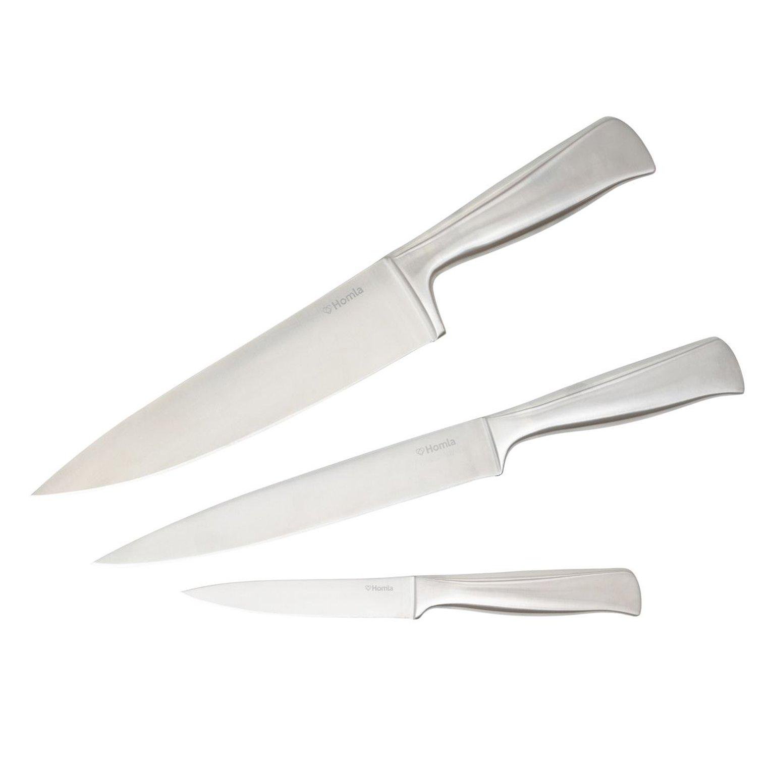 Набор кухонных ножей Homla RIGEL 3 шт. Серебристый (211004)