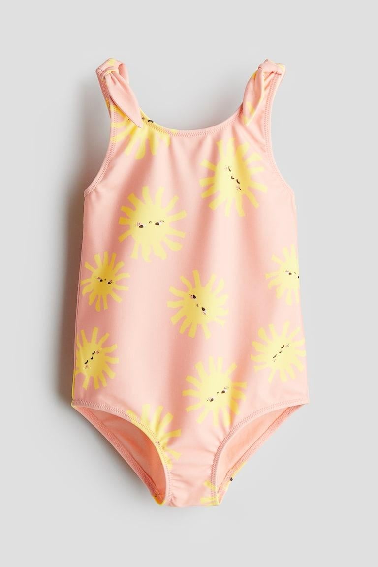 Купальник H&M 1265465 Божья коровка 122-128 см Розовый